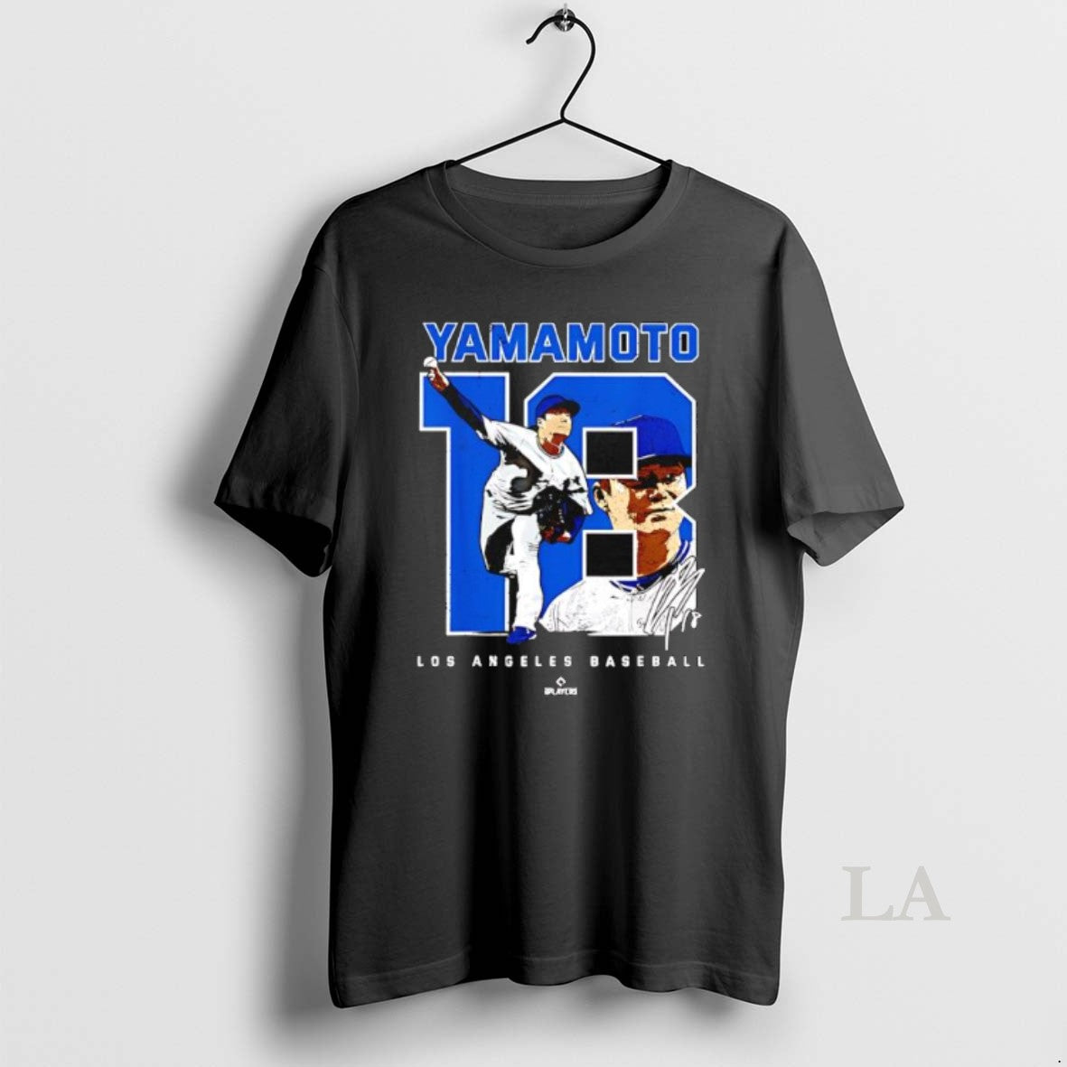 Original Yoshinobu Yamamoto Caricature Baseball Fan Signature Los Angeles T-Shirts, Hoodie, Sweatshirt | InkNestWear.com