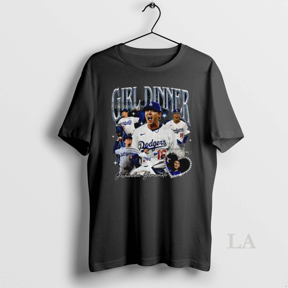 Original Yoshinobu Yamamoto Mvp Girl Dinner Los Angeles Dodgers World Series Champions 2025 Graphic T-Shirts, Hoodie,...