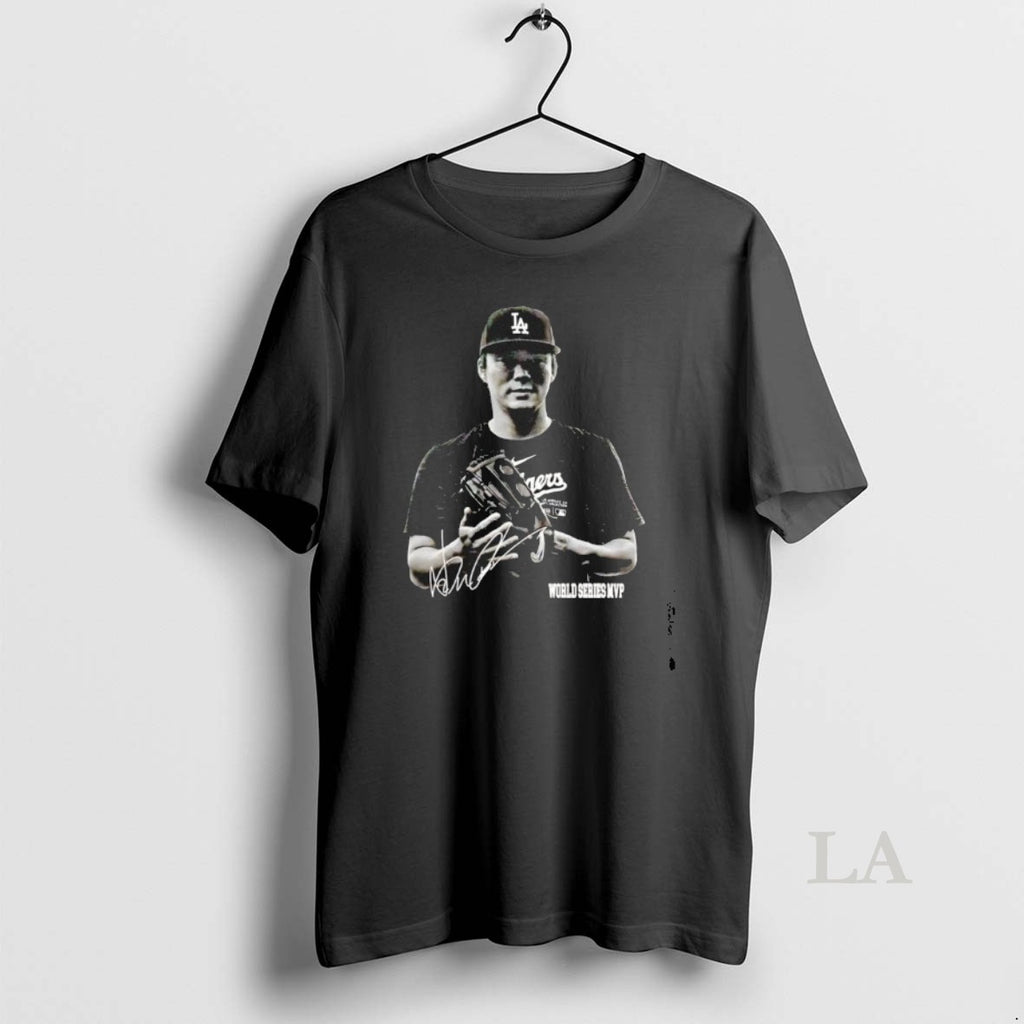 Original Yoshinobu Yamamoto World Series Mvp Signature T-Shirts, Hoodie, Sweatshirt | InkNestWear.com