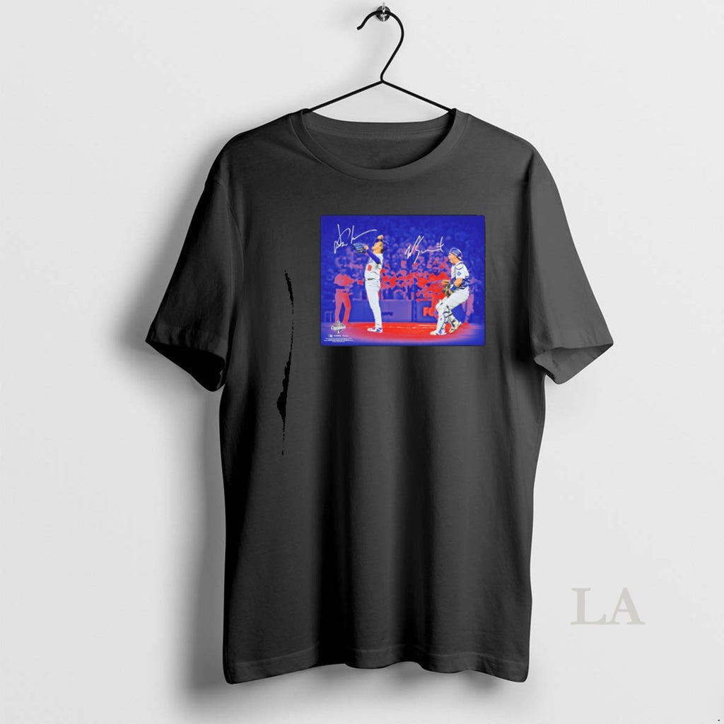 Original Yoshinobu Yamamoto And Will Smith Dodgers 2025 Mlb World Series Champions Autographed T-Shirts, Hoodie, Sweatshirt