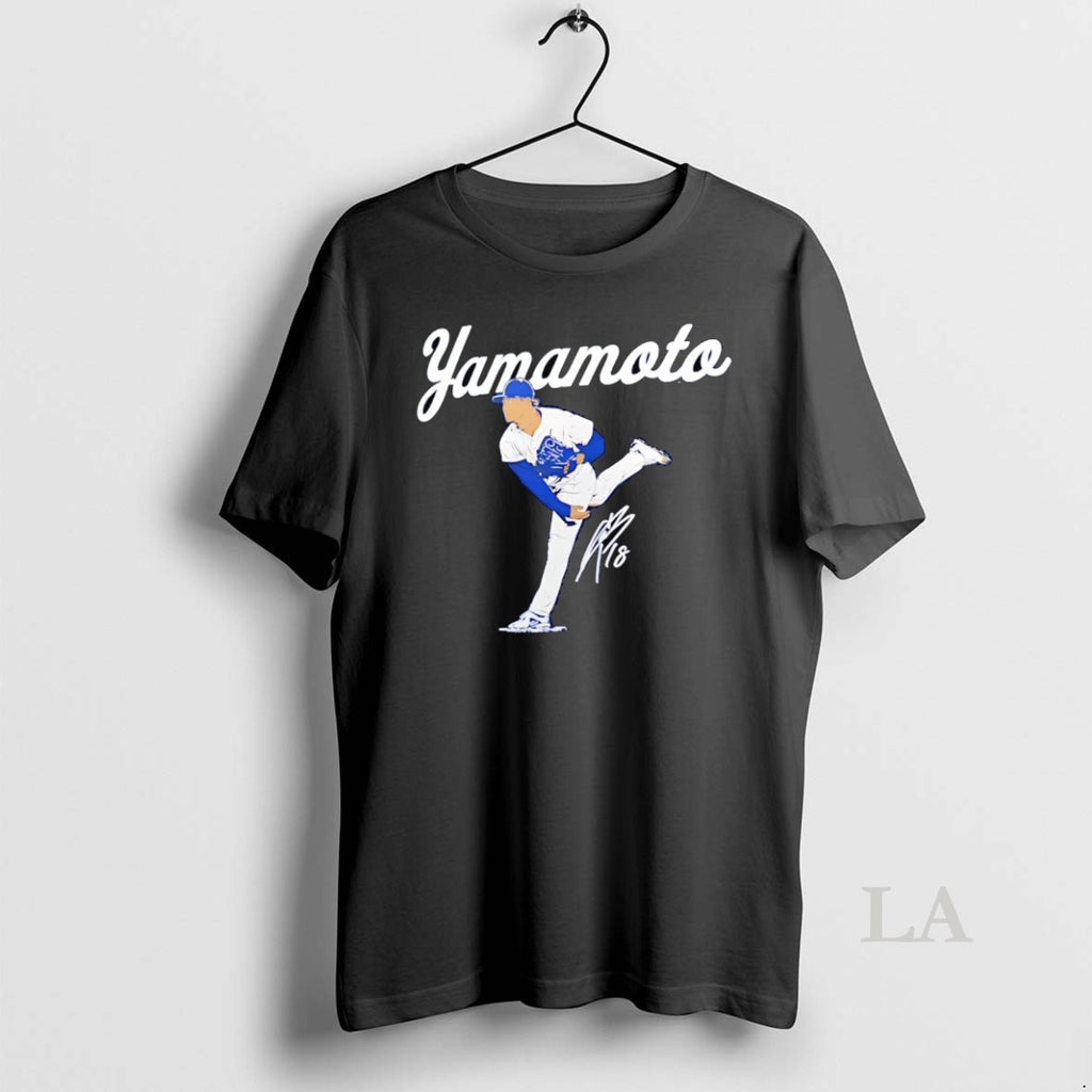 Original Yoshinobu Yamamoto Signature Los Angeles Dodgers T-Shirts, Hoodie, Sweatshirt | InkNestWear.com