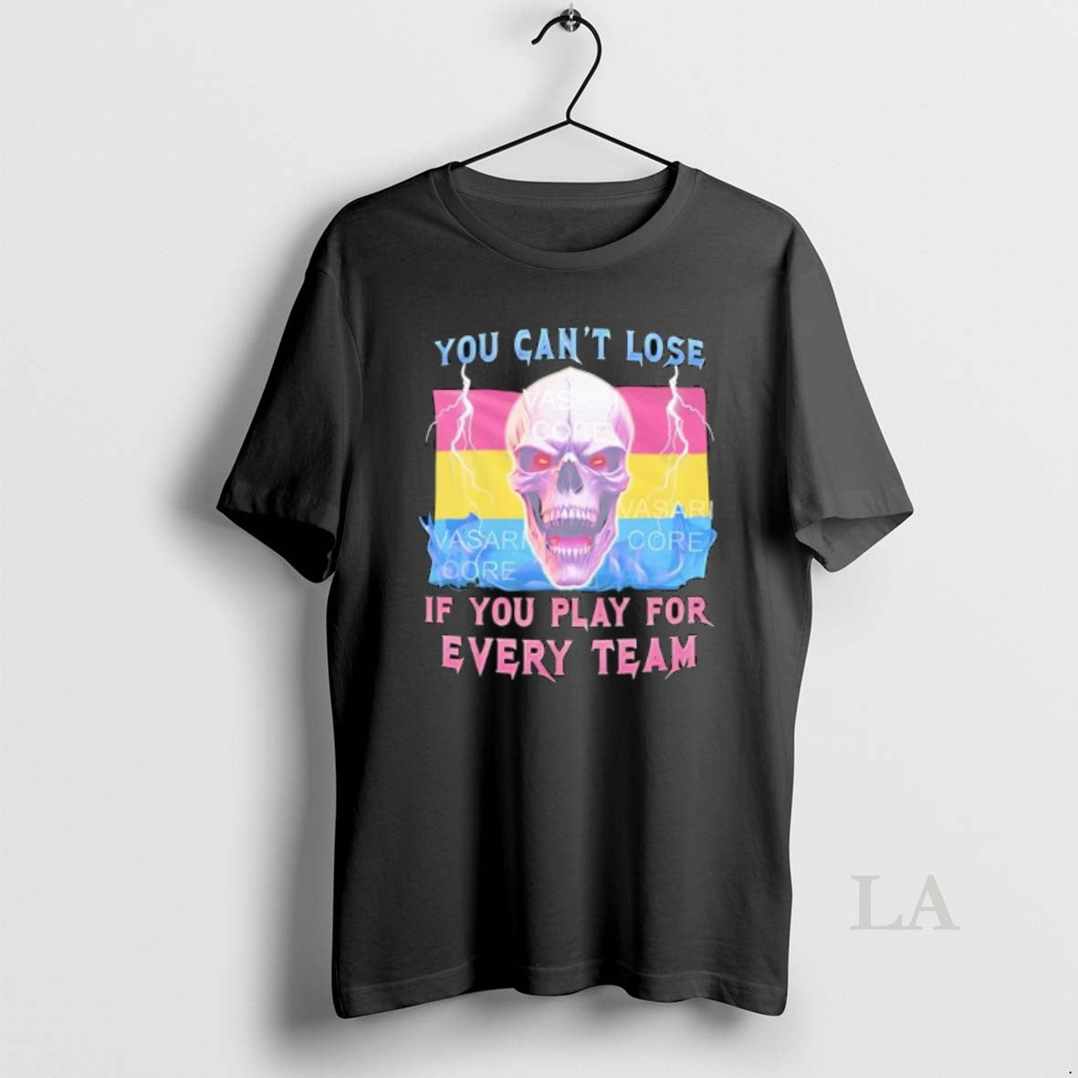 Original You Cant Lose If You Play For Every Team Pansexual Skull Of Flag T-Shirts, Hoodie, Sweatshirt | InkNestWear.com