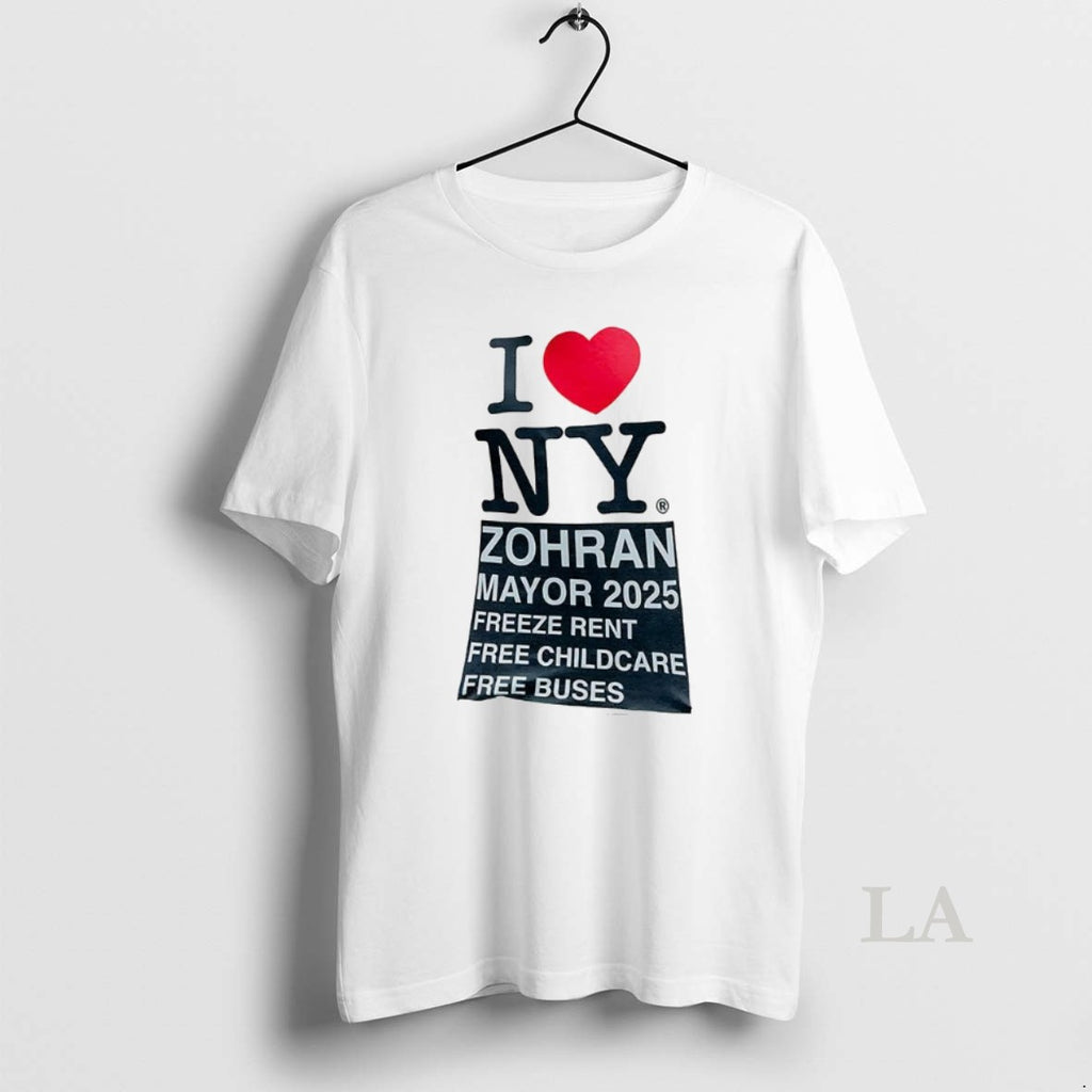 Original Zohran Mamdani I Love Ny Slogan T-Shirts, Hoodie, Sweatshirt | InkNestWear.com