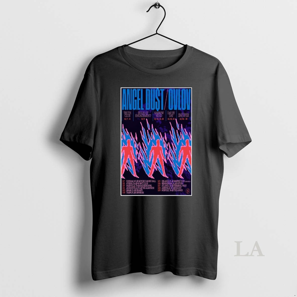 Original Angel Dust Ovlov November Shows 2025 T-Shirts, Hoodie, Sweatshirt | InkNestWear.com
