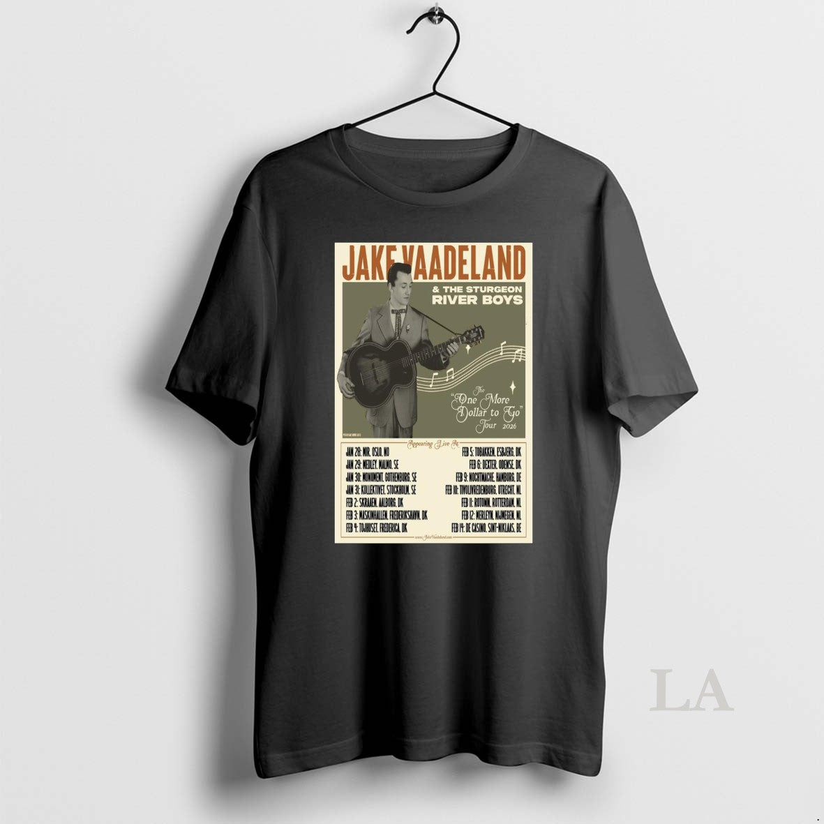 Original Jake Vaadeland The One More Dollar Go Tour 2026 T-Shirts, Hoodie, Sweatshirt | InkNestWear.com