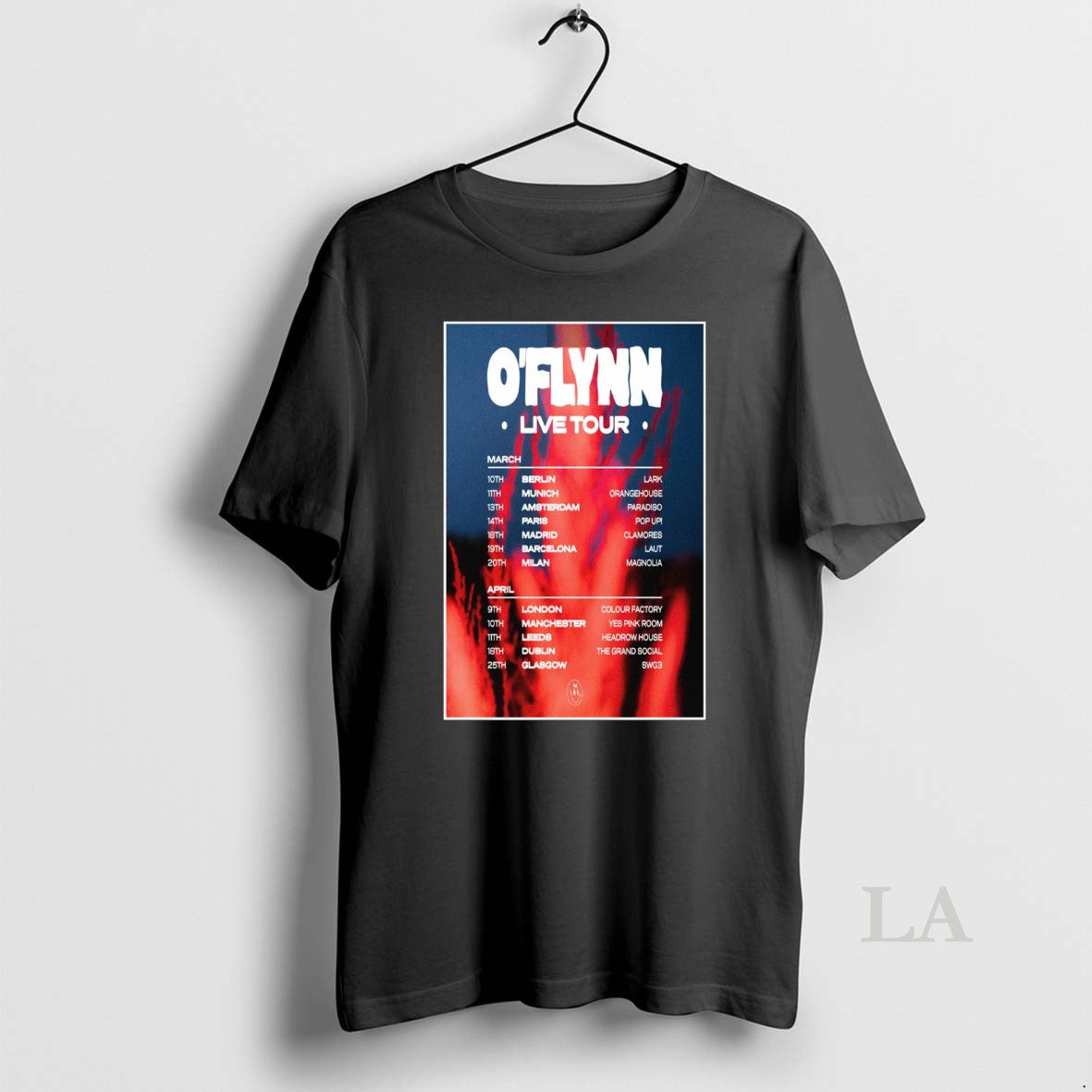 Original Oflynn Live Tour March April 2025 T-Shirts, Hoodie, Sweatshirt | InkNestWear.com