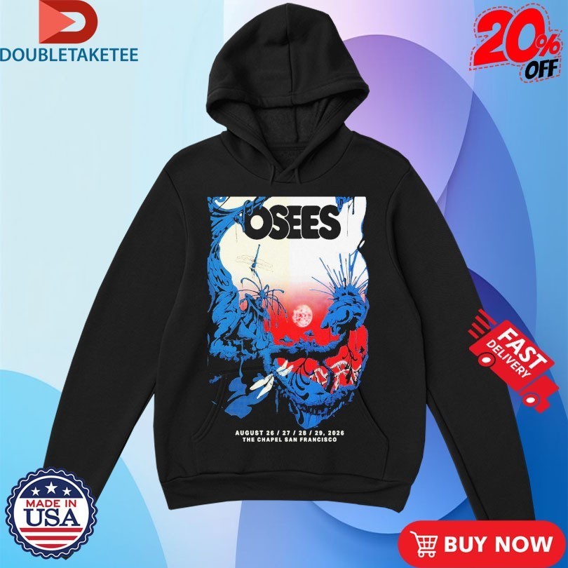 Osees The Chapel San Francosci European Tour 2026 Shirts