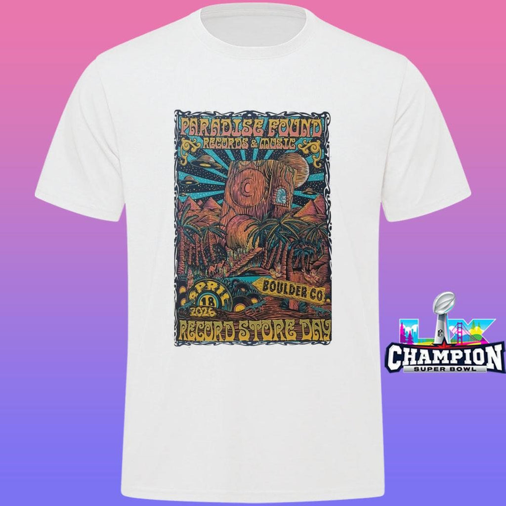 Paradise Found Records And Music April 18 2026 Boulder Co Shirt