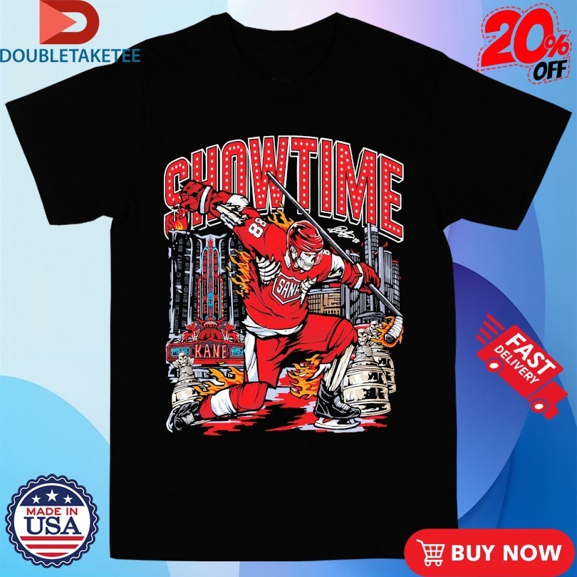 Patrick Kane Showtime Sana Detroit Red Wings NHL Skeleton Trophy Shirts