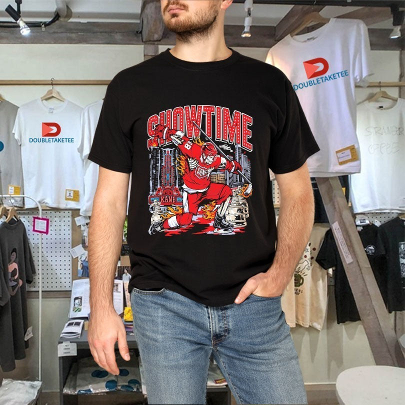 Patrick Kane Showtime Sana Detroit Red Wings NHL Skeleton Trophy Shirts
