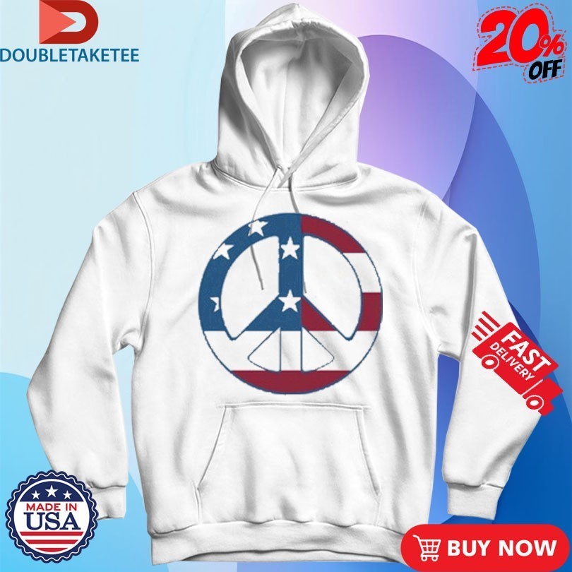 Peace Symbol American Flag Shirts