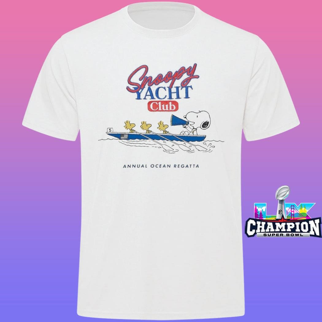 Peanuts Snoopy Yacht Club Annual Ocean Regatta Shirt