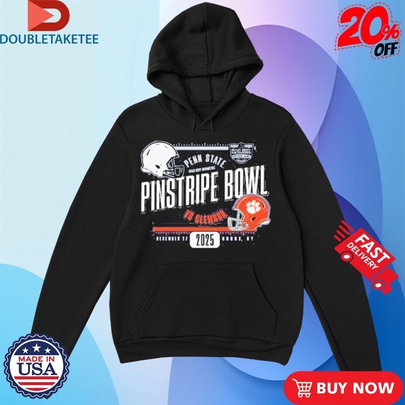 Penn State Nittany Lions Vs Clemson Tigers Pinstripe Bowl Bronx NY 2025 Shirts