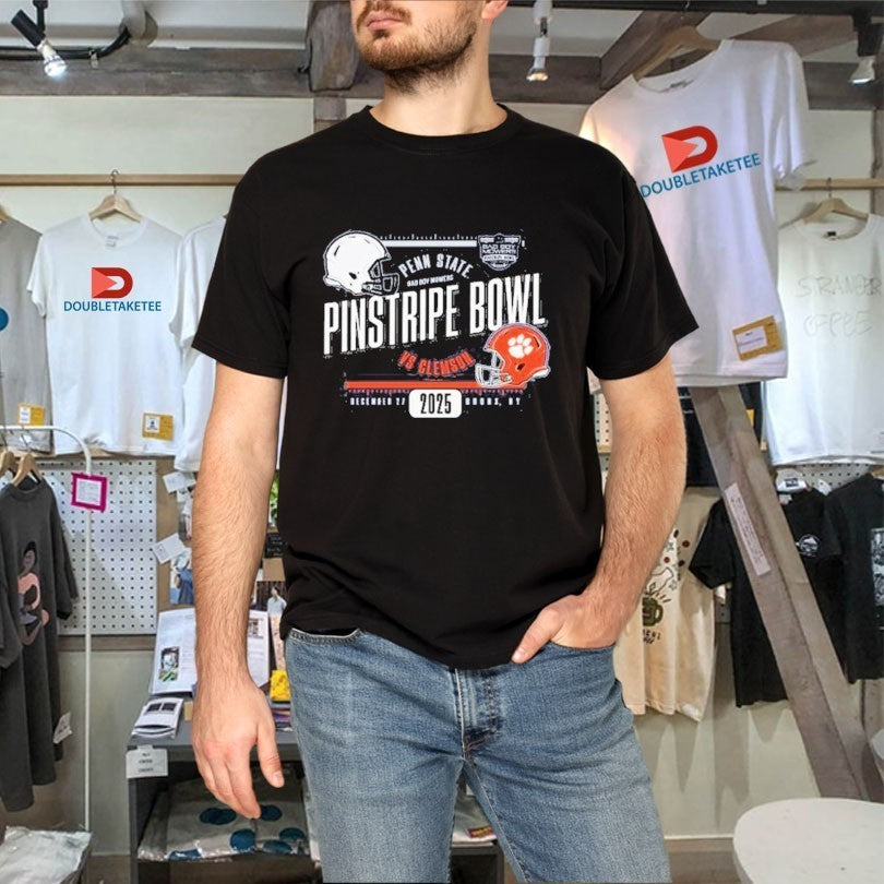 Penn State Nittany Lions Vs Clemson Tigers Pinstripe Bowl Bronx NY 2025 Shirts