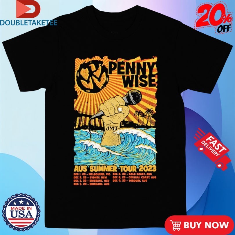 Pennywise Aus Summer 2023 Tour Shirts