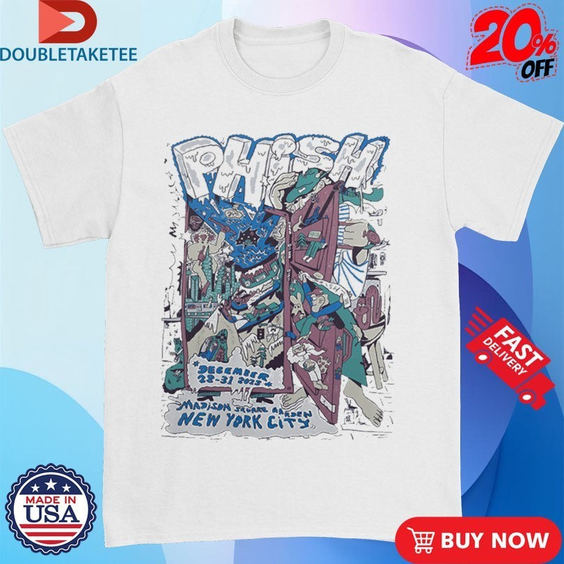 Phish In New York City At Madison Square Garden On December 28-30 2025 Shirts