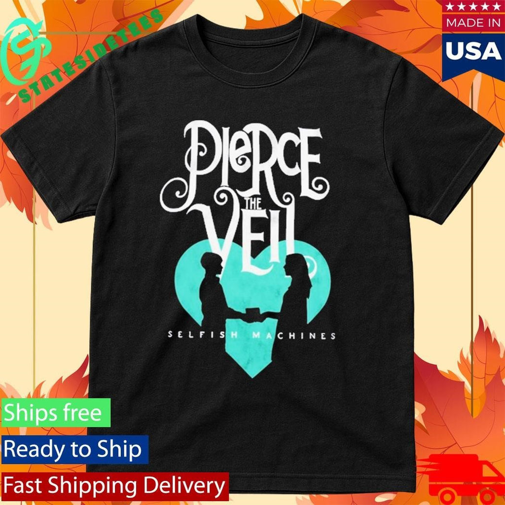 Pierce The Veil Selfish Machines Logo Heart Stack Shirt