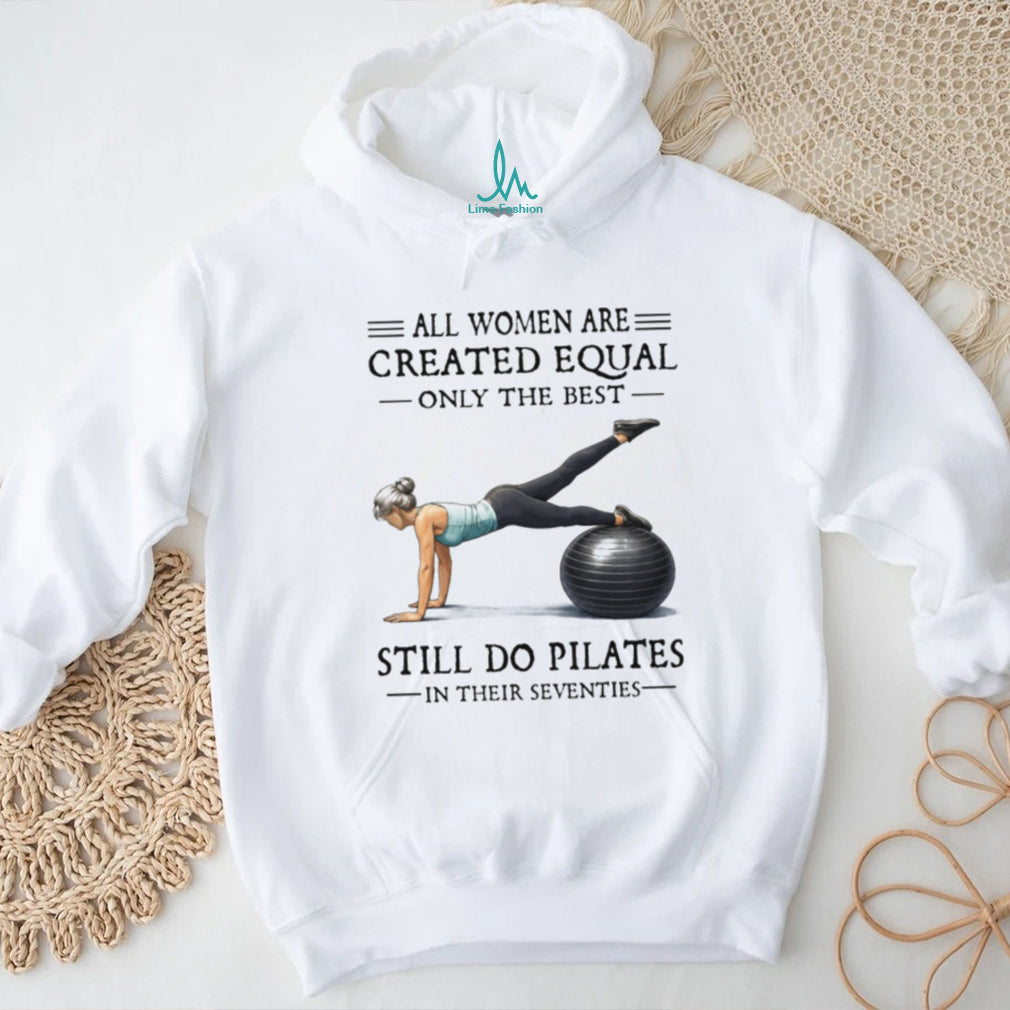 Pilates In Their Seventies Fitness Gift T Shirt for Active Women