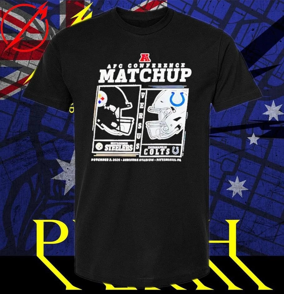 Pittsburgh Slers vs Indianapolis Colts AFC conference matchup 2025 shirt