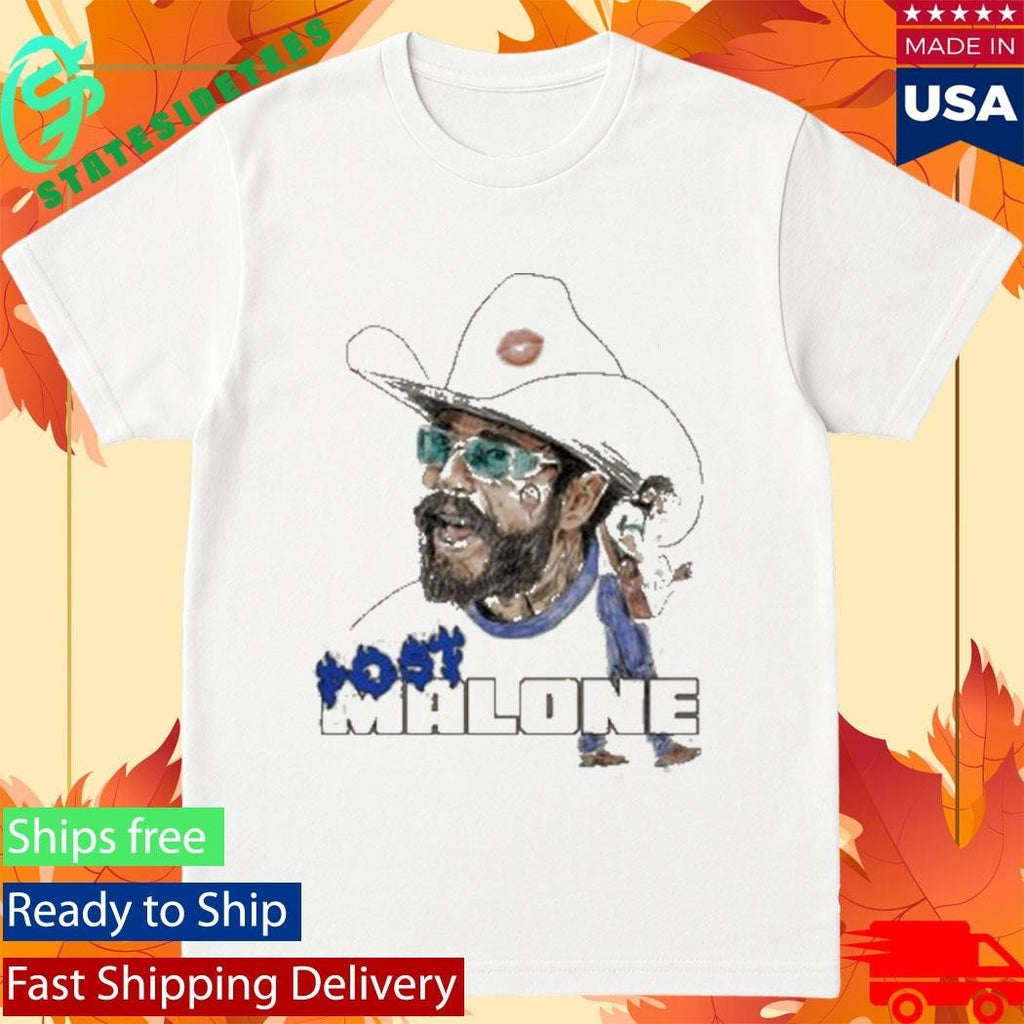 Post Malone Blue Flame Shirt