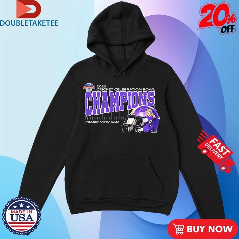 Prairie View A&M Are Cricket Celebration Bowl Champions At Mercedes-Benz Stadium In Atlanta GA On December 13th 2025 Shirts