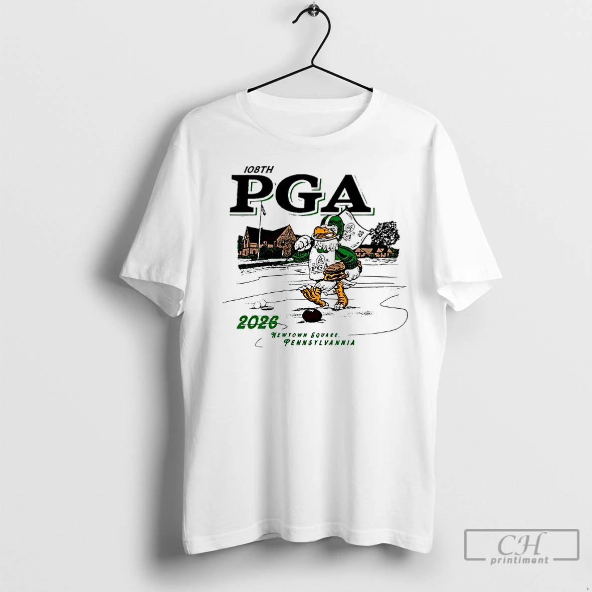 Premium 108th Pga Championship 2026 Joe Eagle Newton Square Mascot T-Shirts, Hoodie, Sweatshirt | InkNestWear.com