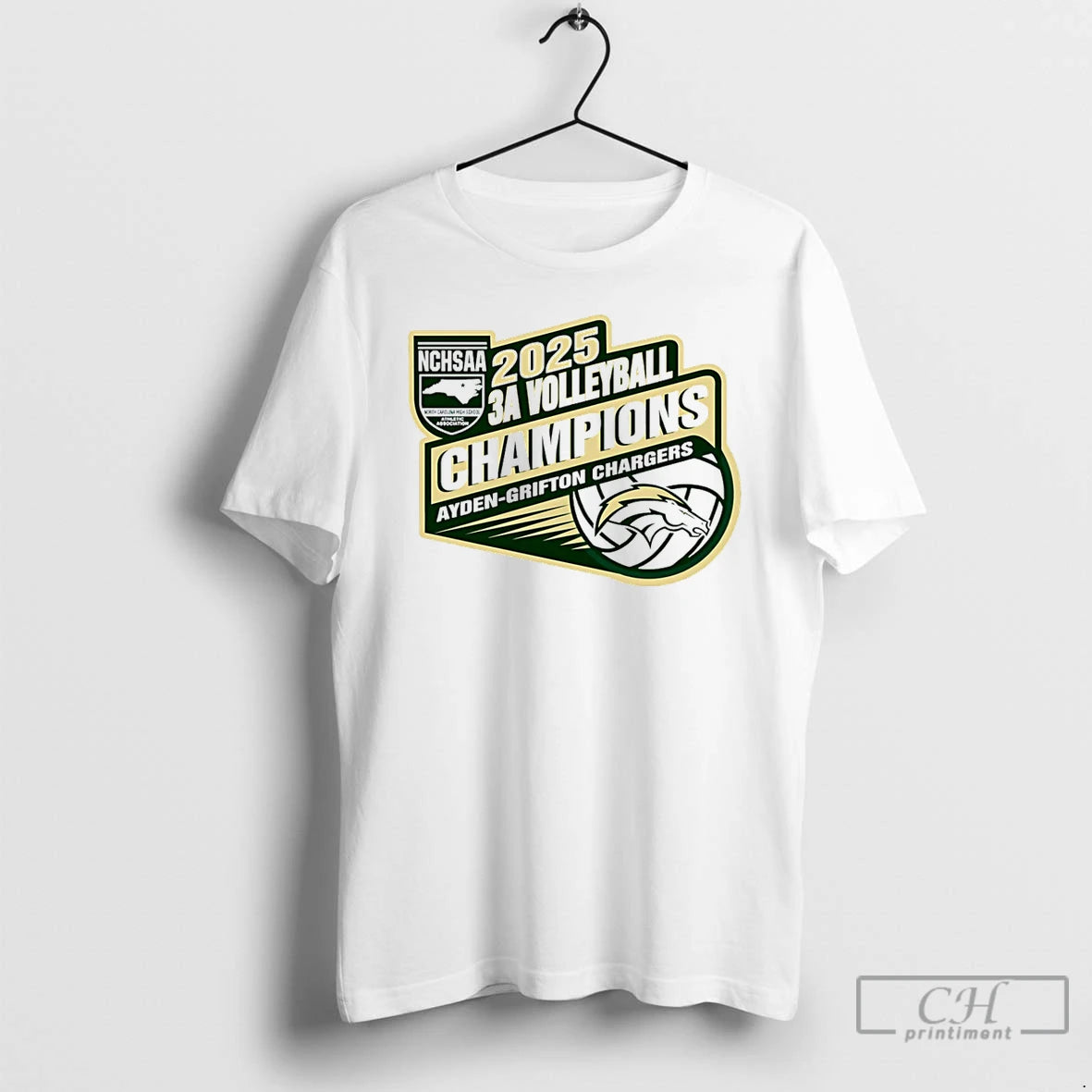 Premium 2025 Ayden Grifton Chargers Nchsaa 3a Volleyball Champions T Shirts Hoodie, Sweatshirt | InkNestWear.com