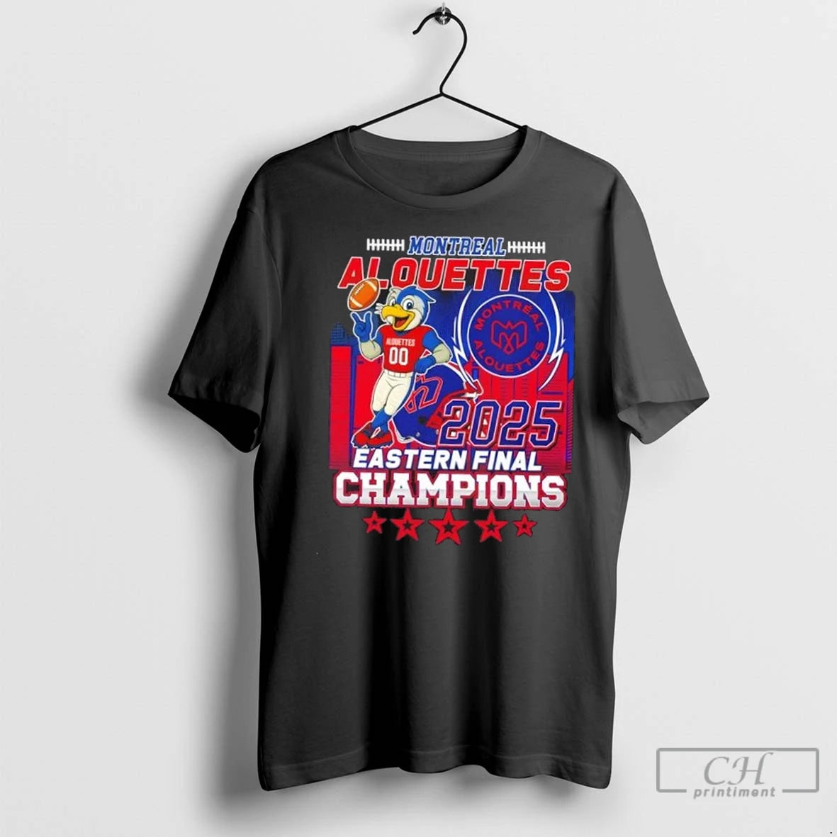 Premium 2025 Eastern Final Champions Montreal Alouettes Mascot 2 Sided T-Shirts, Hoodie, Sweatshirt | InkNestWear.com