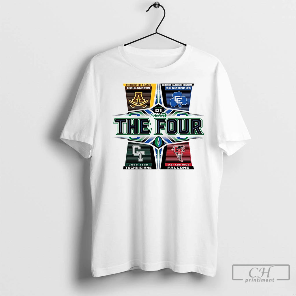 Premium 2025 Mhsaa Football D1 The Four T-Shirts, Hoodie, Sweatshirt | InkNestWear.com
