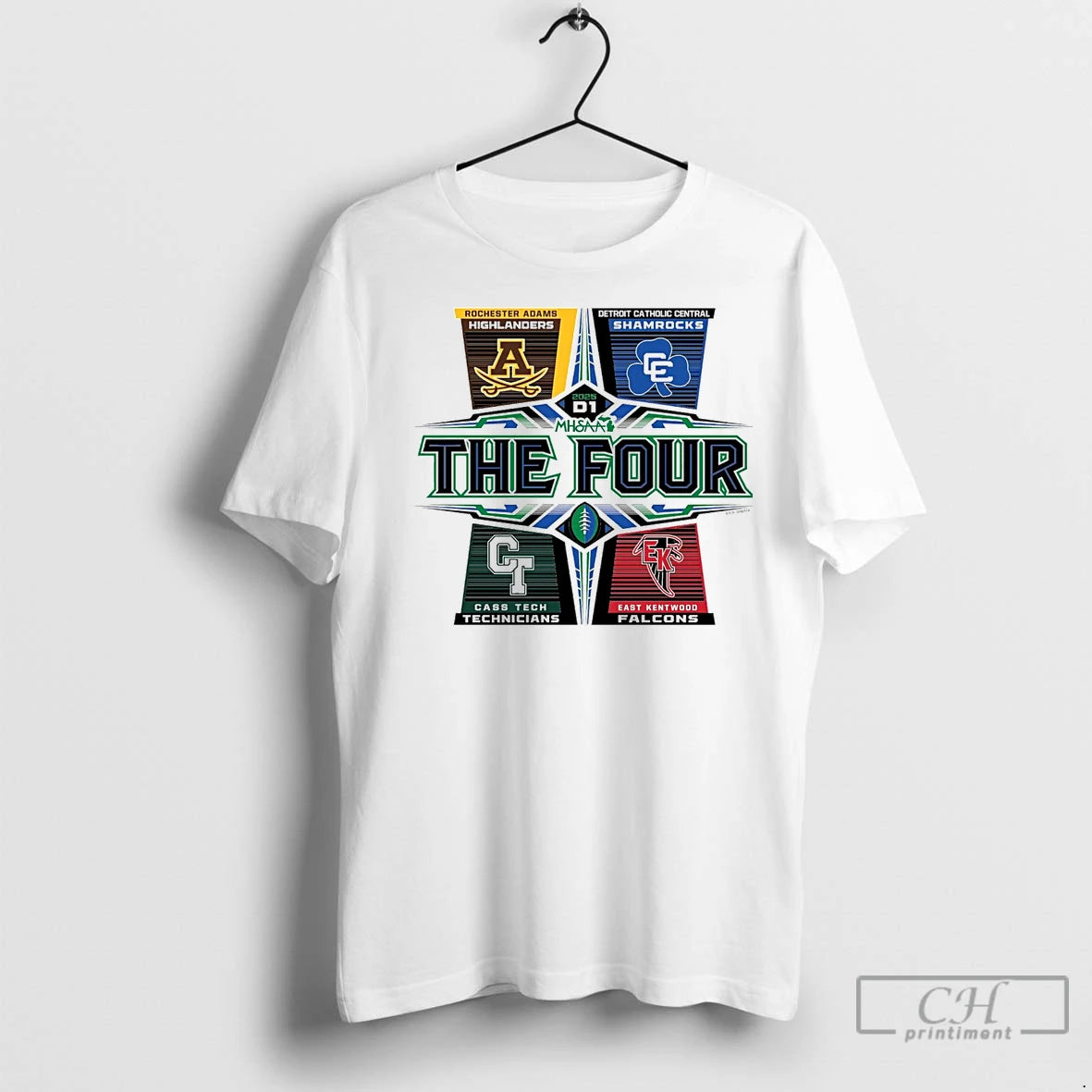 Premium 2025 Mhsaa Football D1 The Four T-Shirts, Hoodie, Sweatshirt | InkNestWear.com