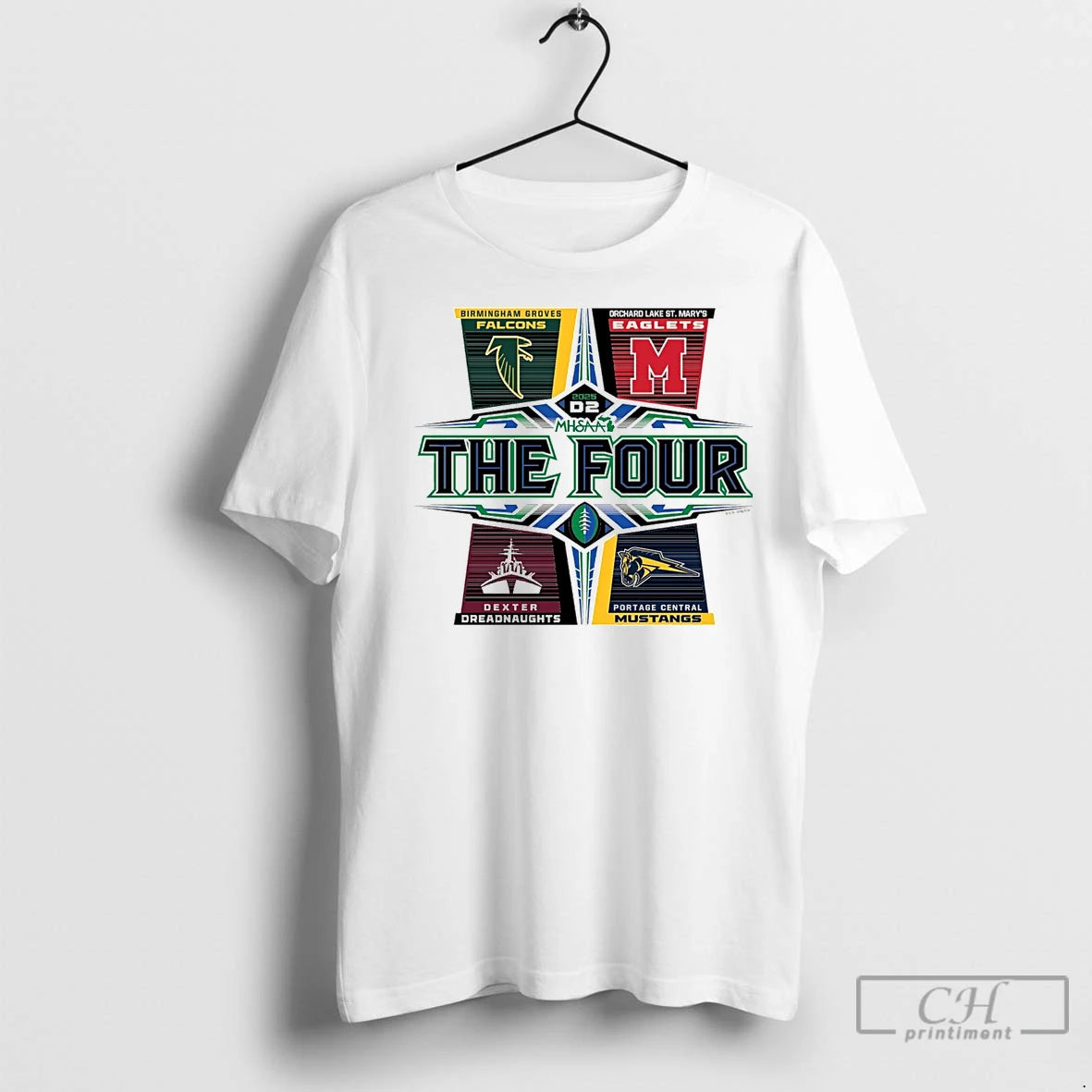 Premium 2025 Mhsaa Football D2 The Four T-Shirts, Hoodie, Sweatshirt | InkNestWear.com