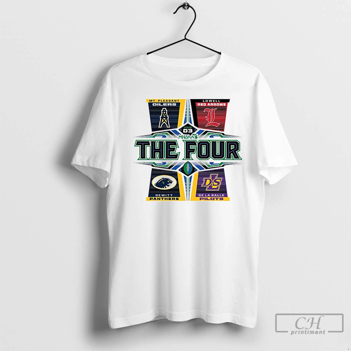 Premium 2025 Mhsaa Football D3 The Four T-Shirts, Hoodie, Sweatshirt | InkNestWear.com