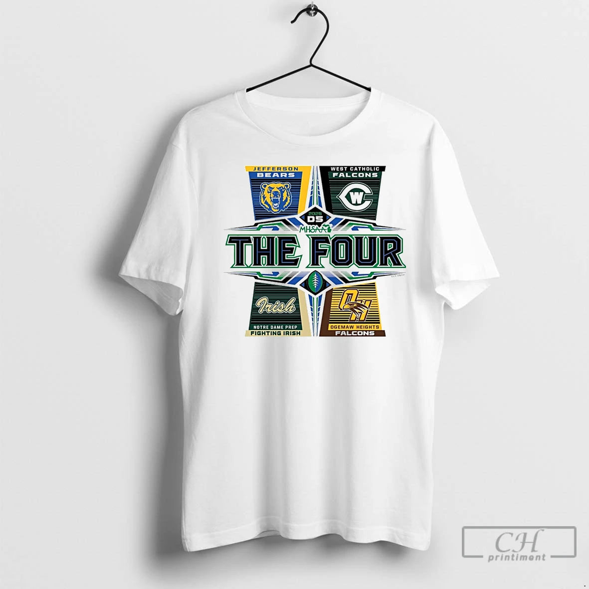 Premium 2025 Mhsaa Football D5 The Four T-Shirts, Hoodie, Sweatshirt | InkNestWear.com