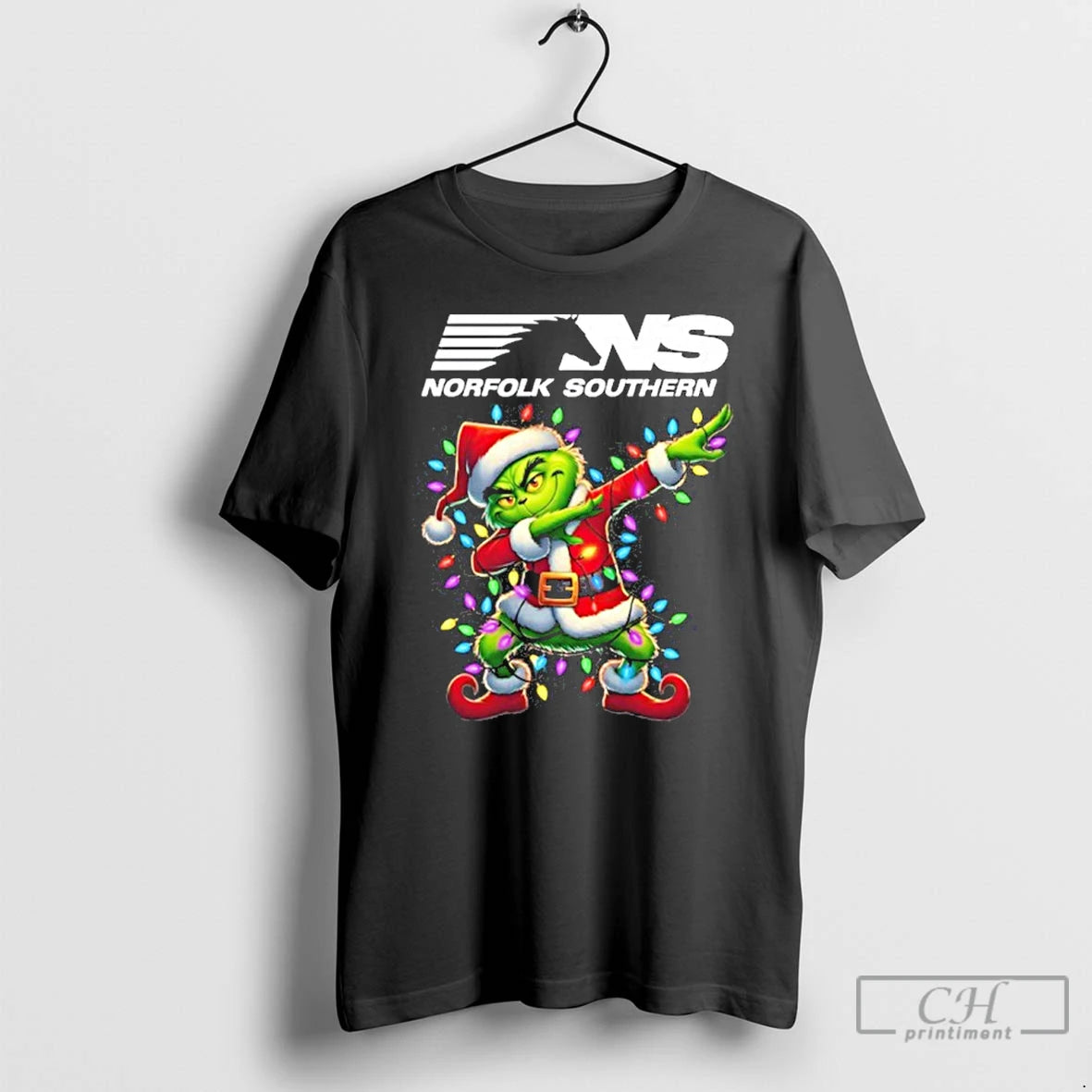 Premium 2025 Norfolk Southern Railway X Santa Grinch Dabbing Light T-Shirts, Hoodie, Sweatshirt | InkNestWear.com