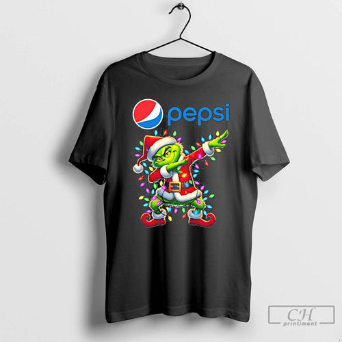 Premium 2025 Pepsi X Santa Grinch Dabbing Light T-Shirts, Hoodie, Sweatshirt | InkNestWear.com