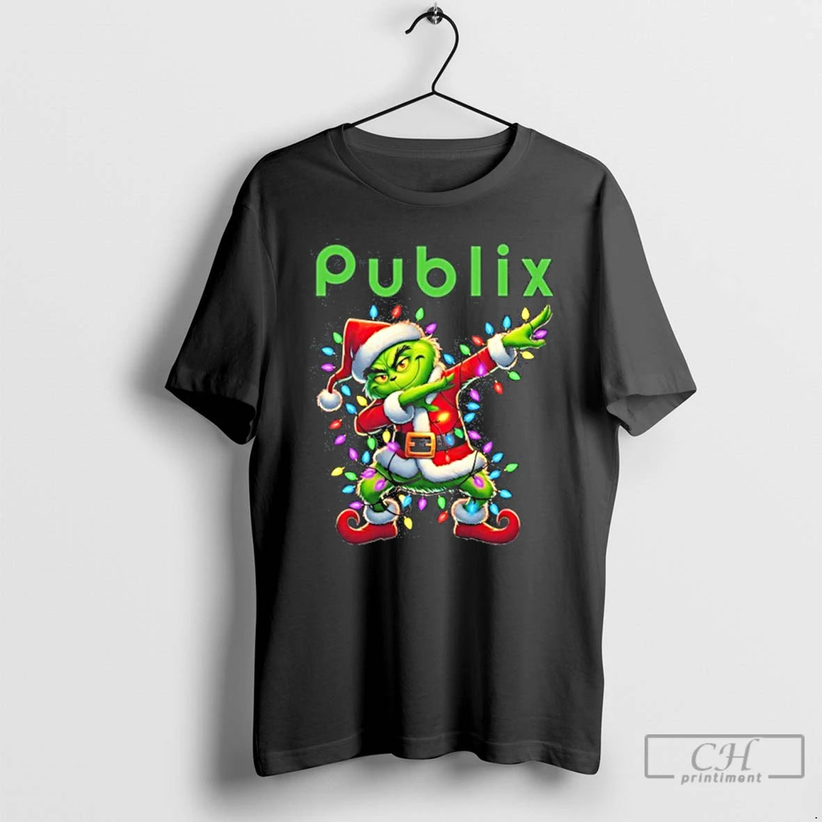 Premium 2025 Publix X Santa Grinch Dabbing Light T-Shirts, Hoodie, Sweatshirt | InkNestWear.com