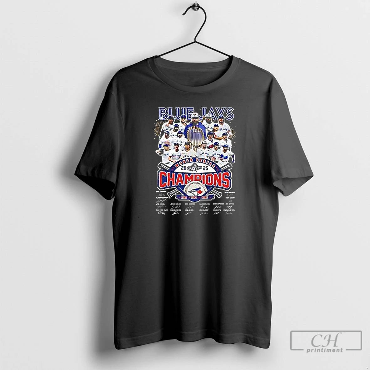 Premium 2025 Toronto Blue Jays World Series Champions Team Graphic Signature T Shirts Hoodie, Sweatshirt | InkNestWear.com