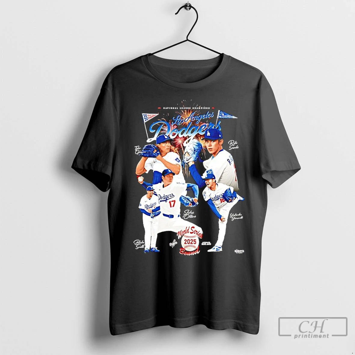 Premium 2025 World Champions Los Angeles Dodgers Signatures Graphic T-Shirts, Hoodie, Sweatshirt | InkNestWear.com