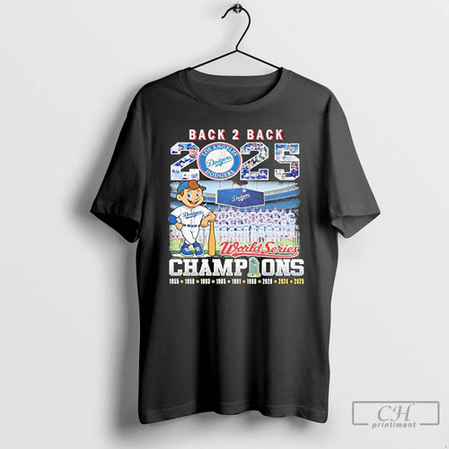 Premium 2025 World Series Back 2 Back Champions Los Angeles Dodgers T Shirts Hoodie, Sweatshirt | InkNestWear.com