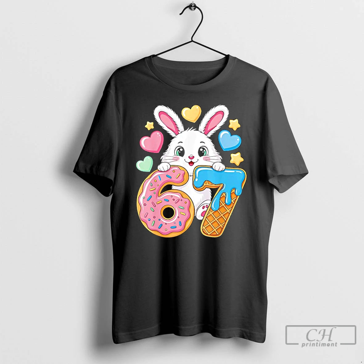 Premium 6 7 Bunny Ice Cream Drip Cool T Shirts Hoodie, Sweatshirt | InkNestWear.com