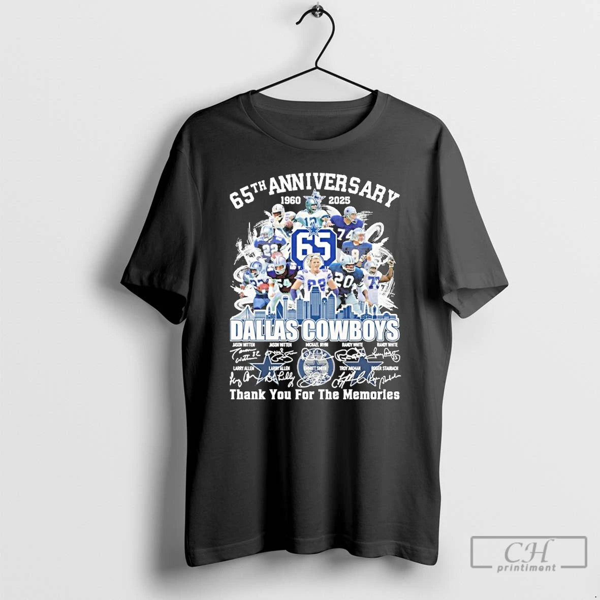 Premium 65th Anniversary 1960 2025 Dallas Cowboys Teams Signatures T Shirts Hoodie, Sweatshirt | InkNestWear.com