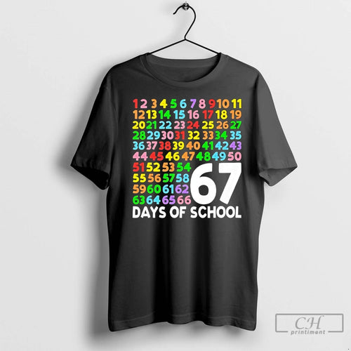 Premium 67 Days Of School Six Seven Meme T-Shirts, Hoodie, Sweatshirt | InkNestWear.com