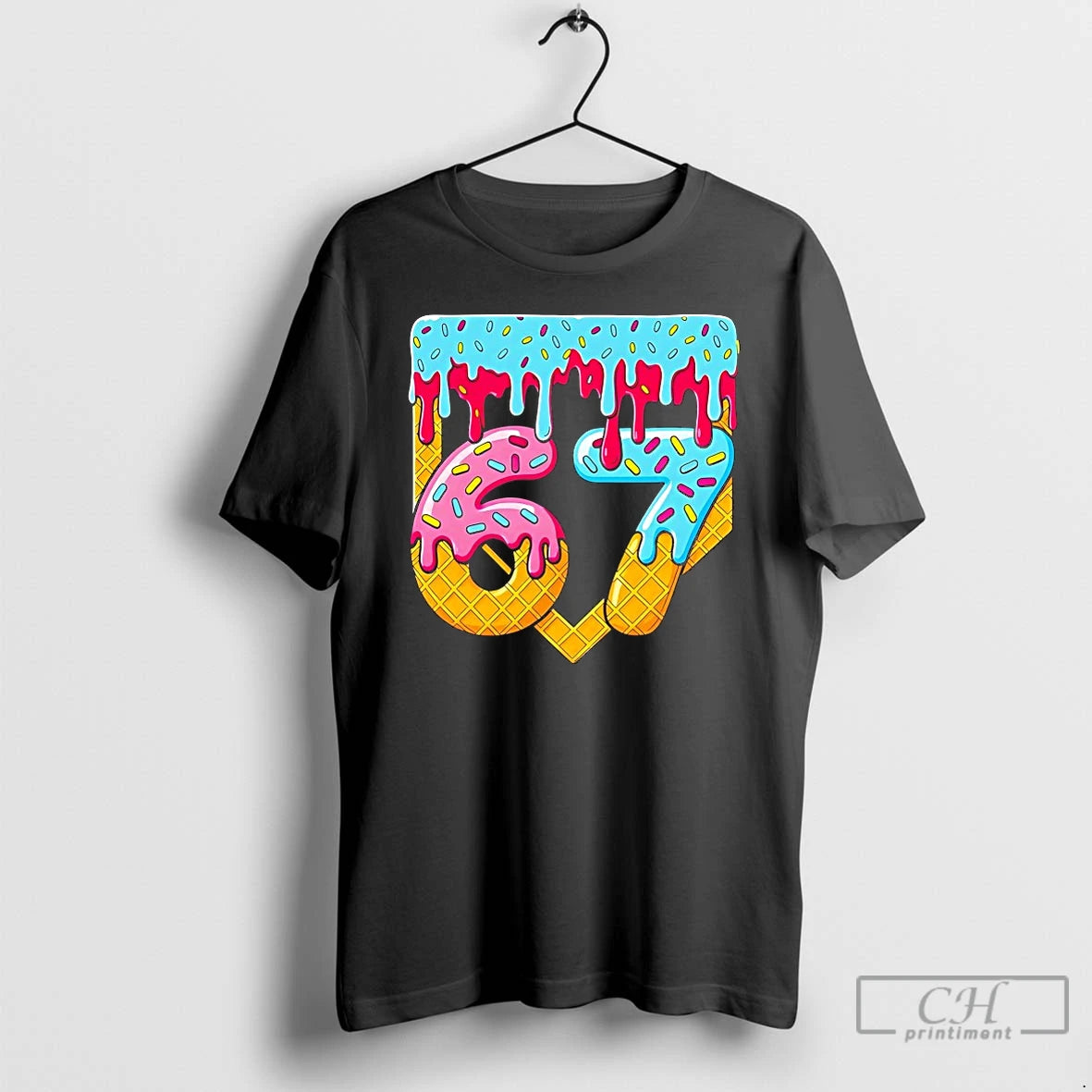 Premium 67 Ice Cream Drip Meme T Shirts Hoodie, Sweatshirt | InkNestWear.com