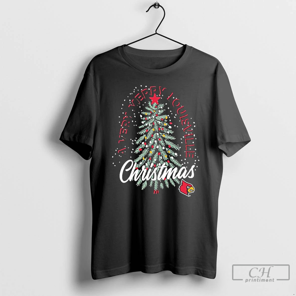 Premium A Very Merry Louisville Cardinals Christmas Tree String Light 2025 T Shirts Hoodie, Sweatshirt | InkNestWear.com