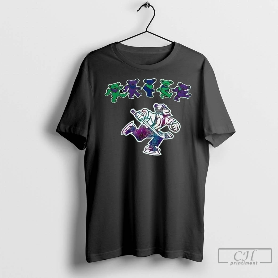 Premium Abbotsford Canucks X Grateful Dead 60 Years 2025 Hockey Circle Black T-Shirts, Hoodie, Sweatshirt | InkNestWear.com