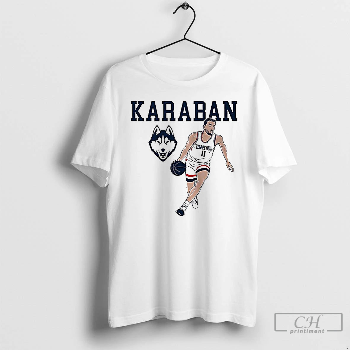 Premium Alex Karaban Uconn Huskies Basketball Name Pose Logo T-Shirts, Hoodie, Sweatshirt | InkNestWear.com