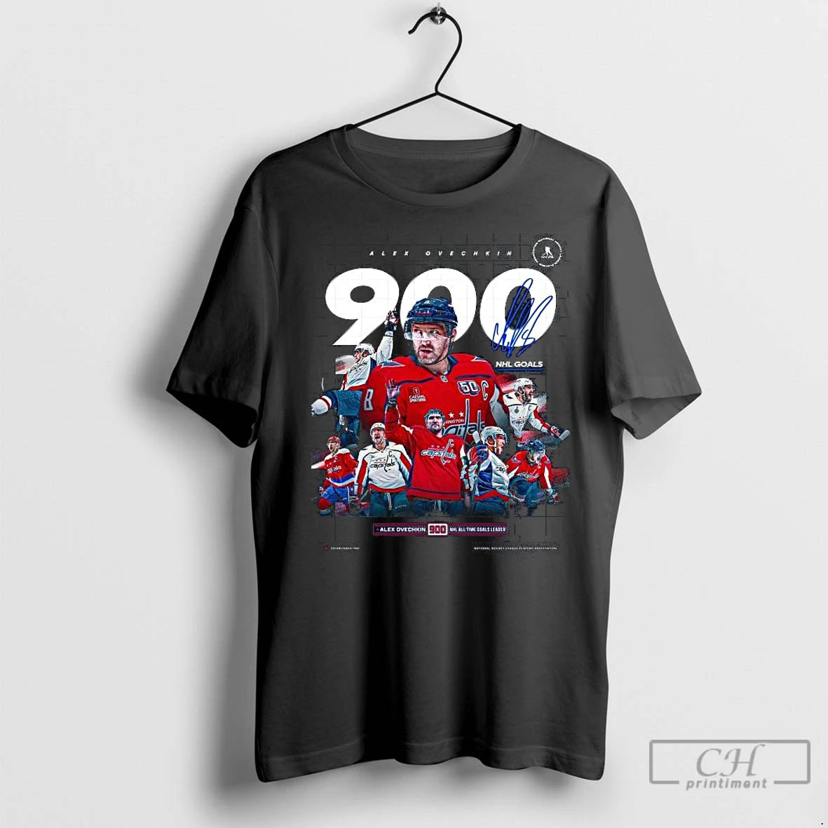 Premium Alex Ovechkin Washington Capitals 900 Goals Nhl All Time Goals Leader Signature Long Sleve T-Shirts, Hoodie,...