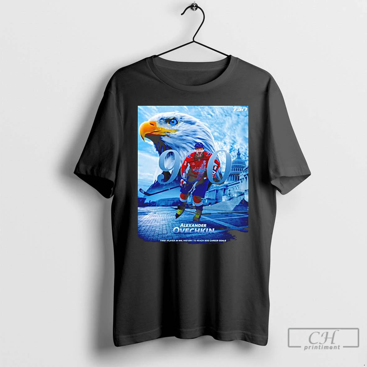 Premium Alexander Ovechkin Washington Capitals 900 First Player In Nhl History To Reach 900 Career T-Shirts, Hoodie,...