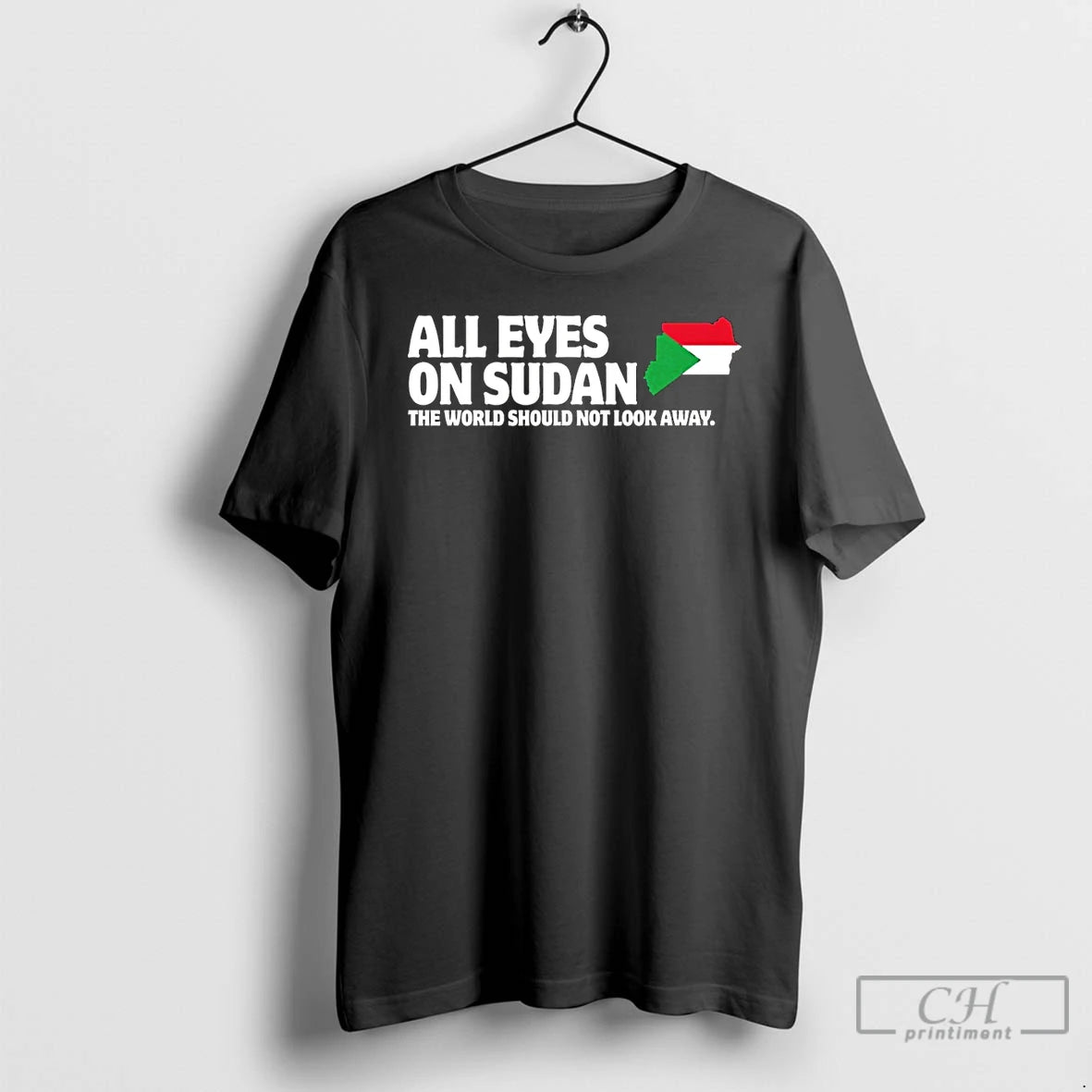 Premium All Eyes On Sudan The World Should Not Look Away T Shirts Hoodie, Sweatshirt | InkNestWear.com