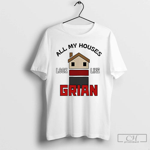 Premium All My Houses Look Like Grian T-Shirts, Hoodie, Sweatshirt | InkNestWear.com